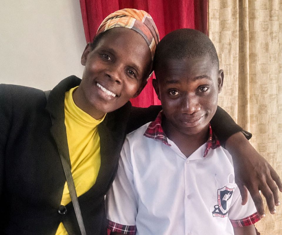child with foster mum