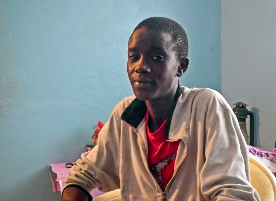 Evans, young man sitting down