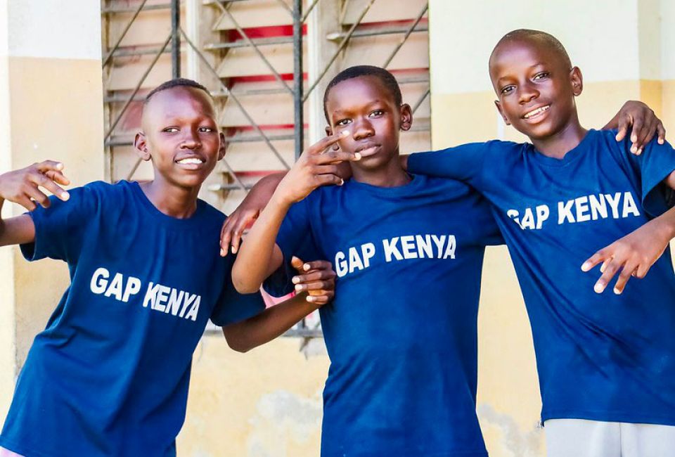 kids in gap kenya tshirts